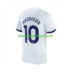 Camisola Tottenham Hotspur James Maddison 10 Homem Equipamento Primeiro 2023-2024 Manga Curta